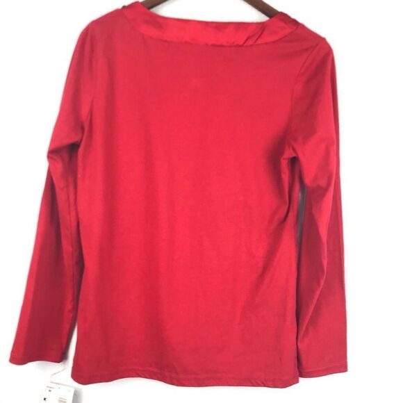New Basic Editions Women’s Long Sleeve Sequence Top Size M - Picture 3 of 4